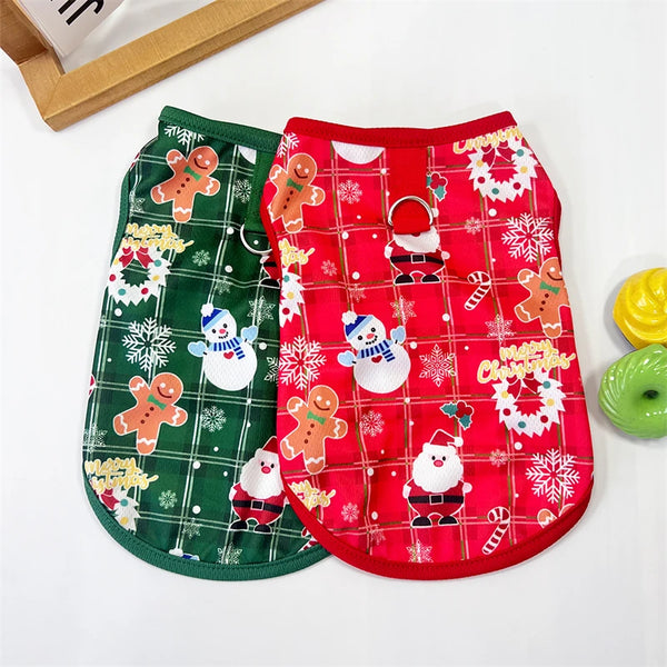 Holiday Festive Pet Sweaters Clothing For Small or Medium Dogs Cloths