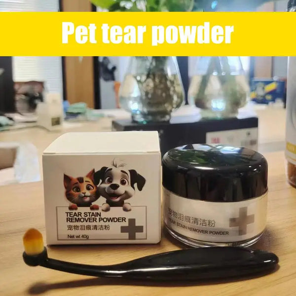 Dog Tear Stain Powder Gentle Tear Stain Remover Powder Tears Powder Non-Irritating Absorbing Pet Supplies Dog Eye Care With