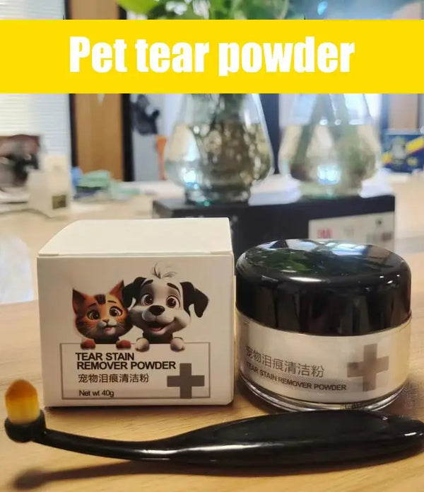Dog Tear Stain Powder Gentle Tear Stain Remover Powder Tears Powder Non-Irritating Absorbing Pet Supplies Dog Eye Care With