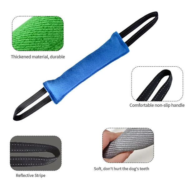 Durable Dog Bite Stick Creative Dog Tug Toy Non-slip Wear-resistant Pet Dog Training Flax Sleeve Toy