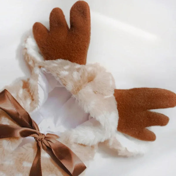Reindeer Christmas Pet  Costume Winter Suit Halloween Accessories Clothing Outfits