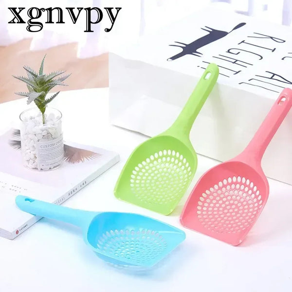 xgnvpy Durable Thick Cat Litter Shovel Scoop Waste Tray Cleaning Tool Plastic Cat Sand Toilet Cleaner Spoon for Pet Hygiene