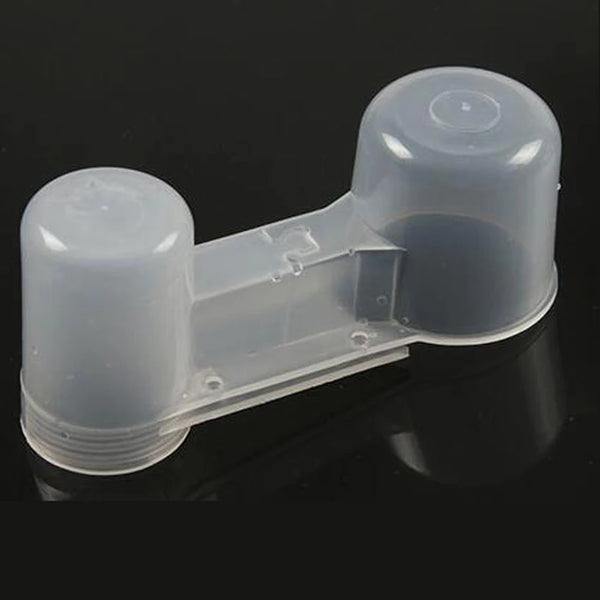 Plastic Pet Bird Drinker Feeder Water Bottle Cup Cat Chicken Pigeon Parrot Hamster Double Nozzle Water Guide For Family Garden