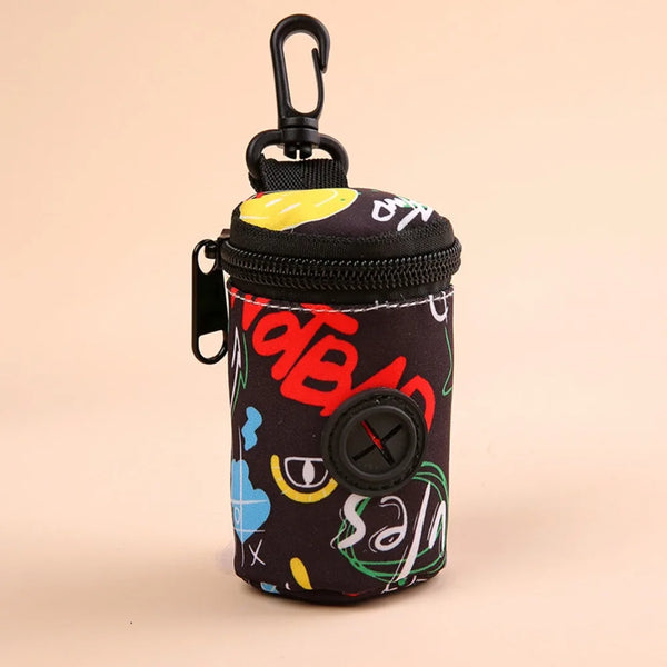 Hanging Dog waste Dispenser with Zipper Cute