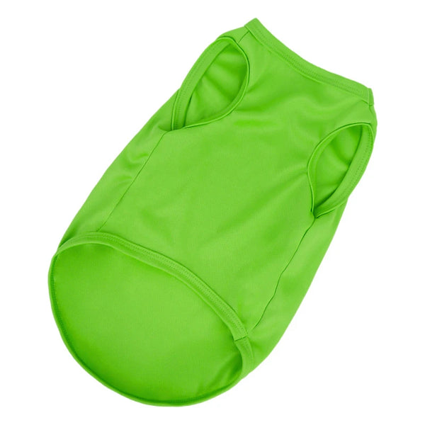 XS-XXL Summer Pure Cotton Puppy Blank Dog Shirt Clothes Soft Plain Doggy Vest Cat Bottoming T Shirts for Small Medium Large Dogs