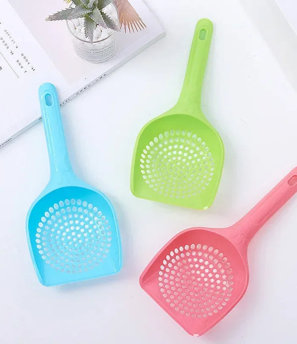 xgnvpy Durable Thick Cat Litter Shovel Scoop Waste Tray Cleaning Tool Plastic Cat Sand Toilet Cleaner Spoon for Pet Hygiene