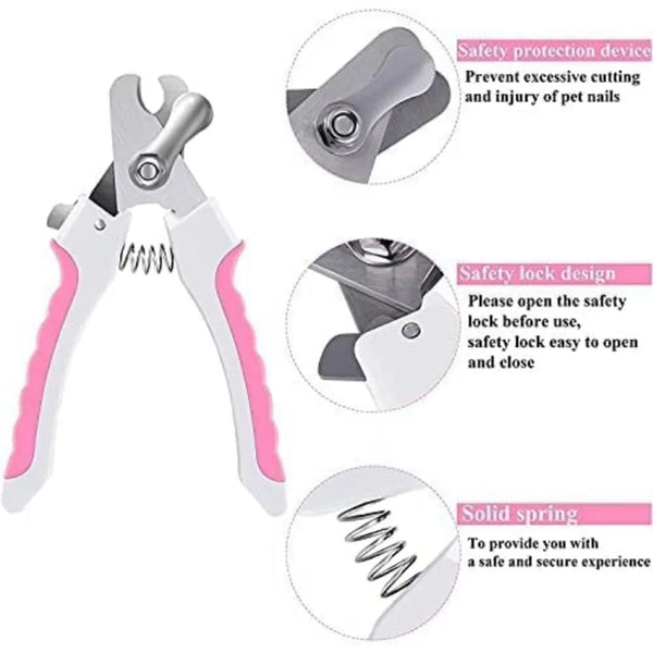 Dog Nail Trimmers and Cat Nail Clipper Set,Professional Dog Nail Clippers for Small Breeds, Pet Trimmers, Safe Cat Claw Clippers
