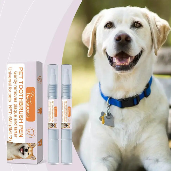Pet Teeth Cleaning Tools Pet Grooming Toothbrush Cleaning Scraper Pen Tartar Dog Remover Dental Kit Stain Cleaning Tartar A7Z4