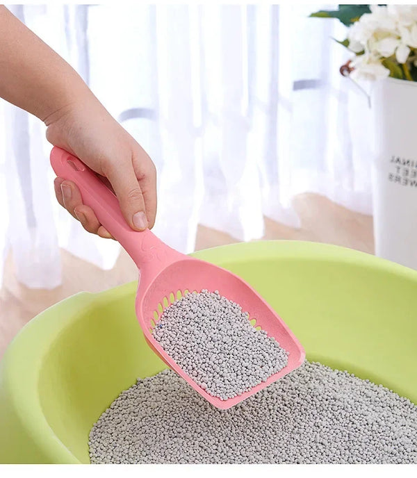 xgnvpy Durable Thick Cat Litter Shovel Scoop Waste Tray Cleaning Tool Plastic Cat Sand Toilet Cleaner Spoon for Pet Hygiene