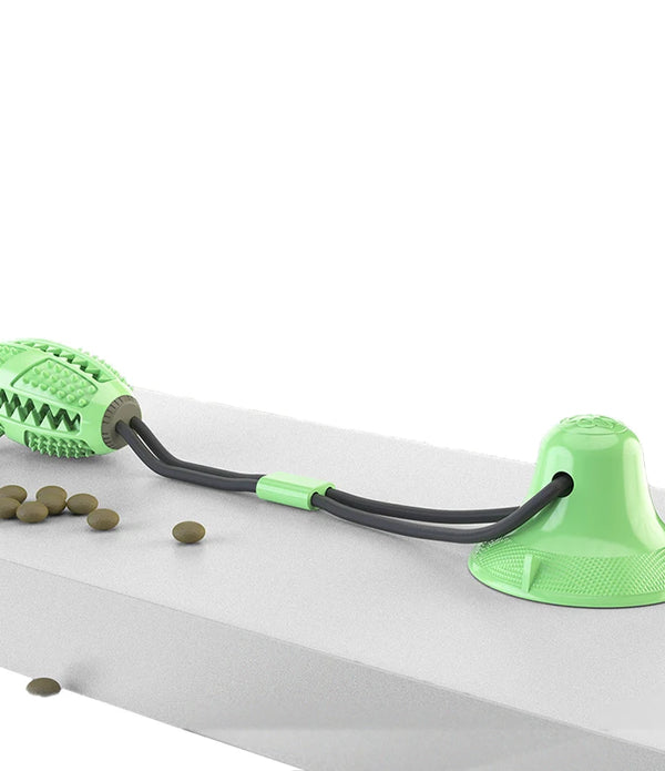 Interactive Suction Cup Dog Toy Large Dog Ball Toys Suction Cup Ropes Interactive Leaking Slow Feeder Chew Toy Toothing Clean