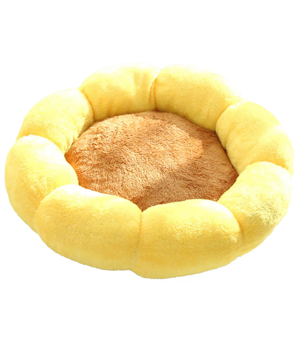 Flower Pet Bed Pet Bed Cute Flower Shape Soft Comfortable 360 Degree Support Round Dog Bed for Bedroom Living Room Small Dog Bed