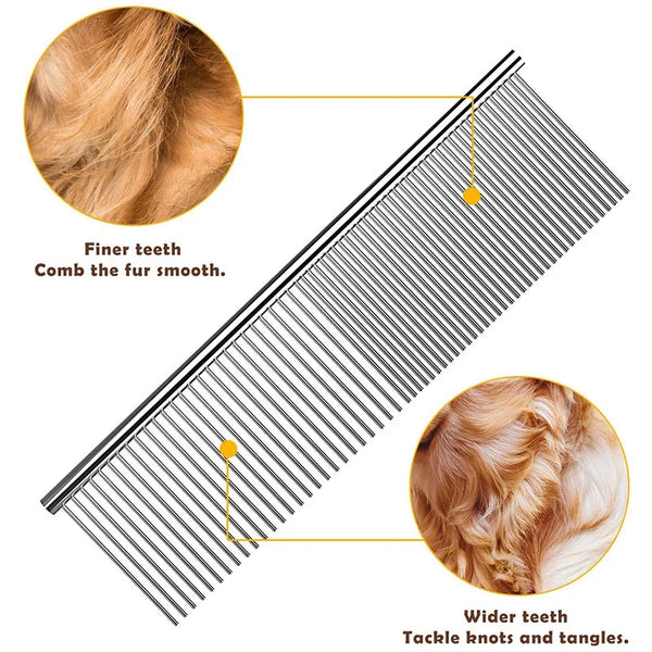 Pet Hair Removal Comb Anti-knot Removal Floating Hair Cleaning and Grooming Tool For Pets