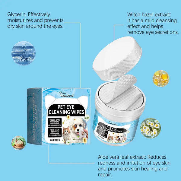 Pet Ear Cleaning Wipes Finger Wipes Ear Mite Removal Cat And Dog Care Wipes Pet Cleaning Products