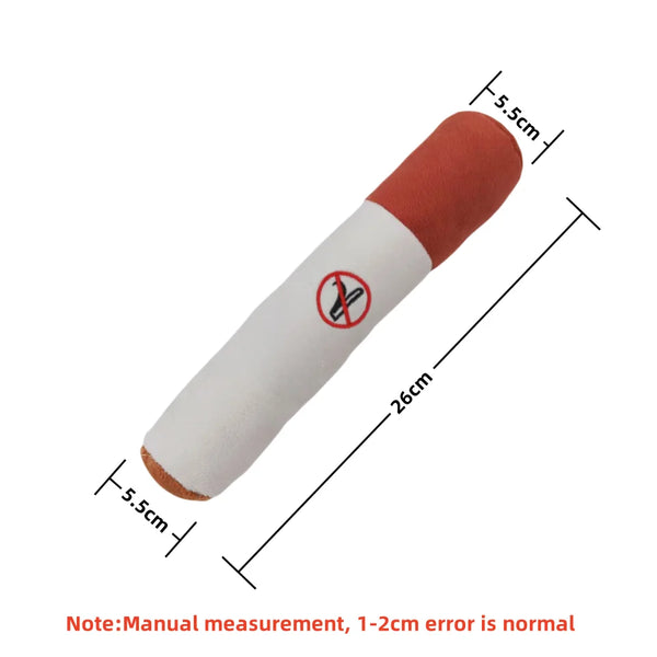 Interactive Dog Joint Sound Puppy Toys Cigar For Small Resistant Squeak Dogs Indestructible Dog Plush Chewing Toy Pet Bite Toys