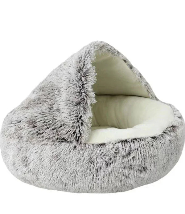 Cat Bed Pet Mattress Warm Soft Plush Pet Bed with Cover Round  Cat Dog  Sleeping Nest Cave for Small Dogs kitten