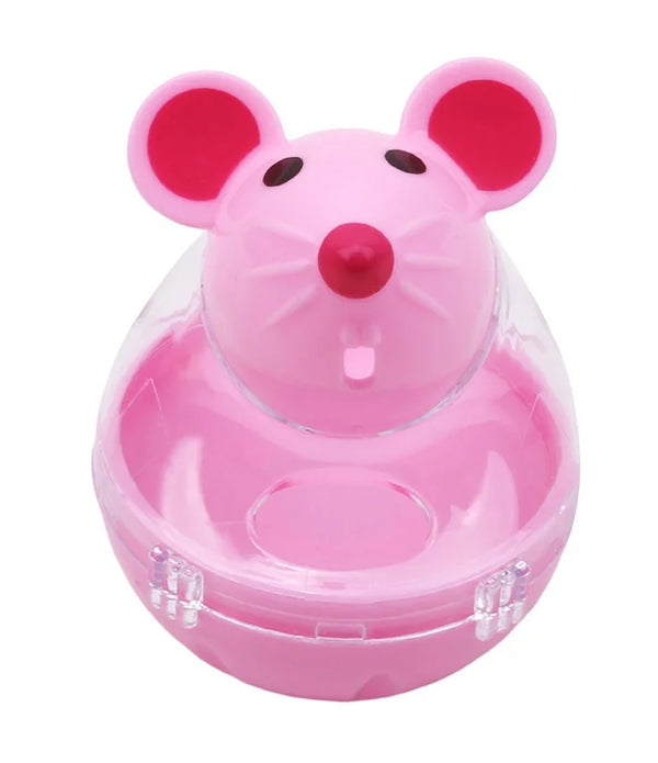Pet Feeder Cat Toy Mouse Food Rolling Leakage Dispenser Bowl Playing Training Funny Toys for Cat Kitten Cats Toy Pet Supplies