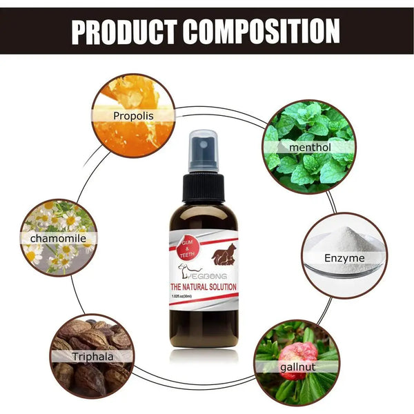 30ml Pet Tooth Cleaning Spray Dogs Remove Bad Breath Freshener Cats Oral Cleaning Dental Care Deodorization Spray Whitens Teeth