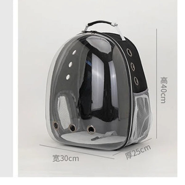 Portable Pet Backpack for Outdoor Use for  Small Cats Space or Small Dogs Breathable and Transparent