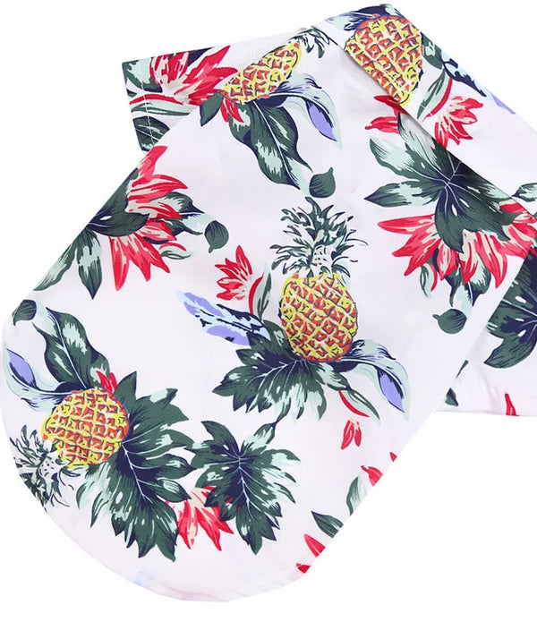 Hawaiian Beach Style Dog T-Shirts Thin Breathable Summer Dog Clothes for Small Dogs Puppy Pet Cat Vest Chihuahua Yorkies Poodle