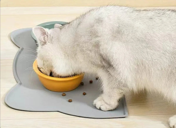 Anti-dirty Mats for Cat Non-slip  Easy to Clean  Supplies Wash With Water Proof Cat Home Food Grade Silicone Pad Pet