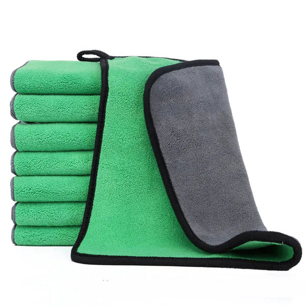 Soft Coral Fleece Pet Towel Puppy Cat Bath Absorbent Quick-Drying Bath Towels Thickened Double-Sided Cleaning Towel Pet Supplies