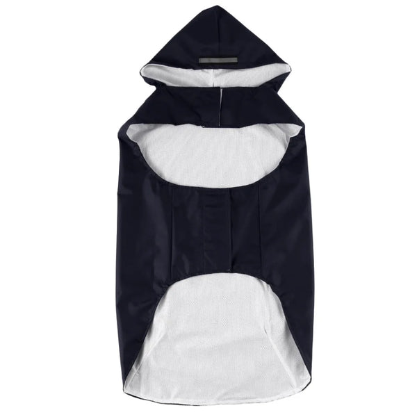 Reflective Dog Raincoat for Large Breeds, Waterproof Windproof Hooded Pet Poncho with Adjustable Straps, High Visibility