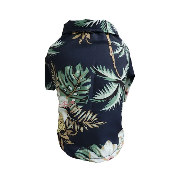 Hawaiian Floral Style pet Clothes Fashion Casual Summer Beach T-Shirts