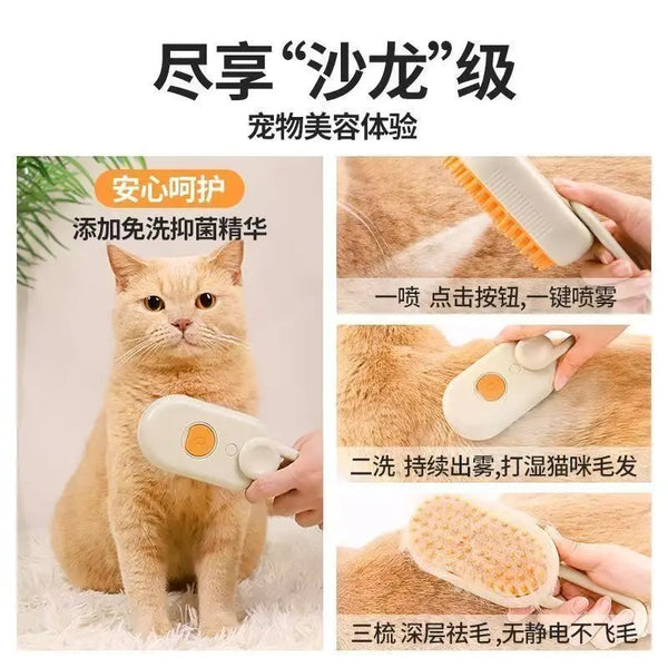 Pet Spray Grooming Comb Remove Floating Hair Fluffs Hair Water Steam Styling for Dogs Cats accessories