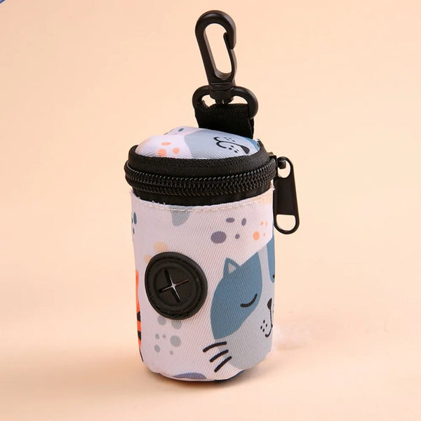 Hanging Dog waste Dispenser with Zipper Cute