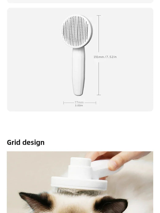 1Pc Cat Comb Hair Removal Pet Magic Comb One Click Floating Hair Removal Cat Dog Universal Cleaning Beauty Supplies