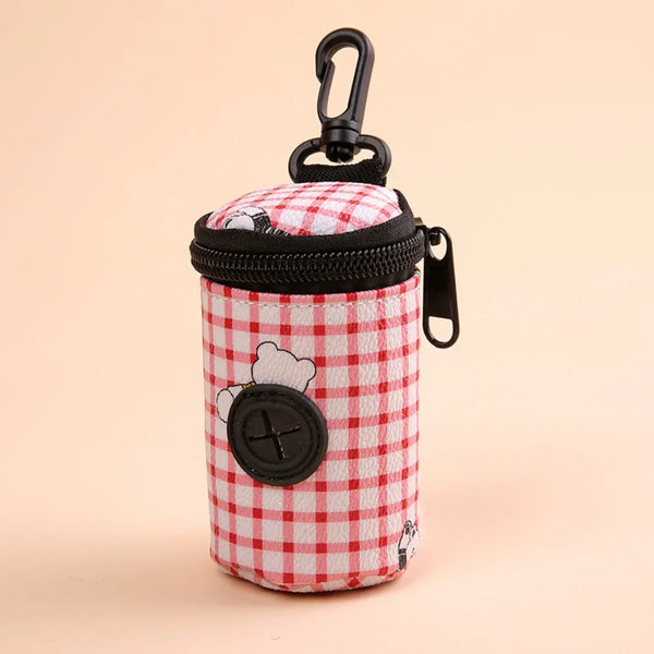 Hanging Dog waste Dispenser with Zipper Cute