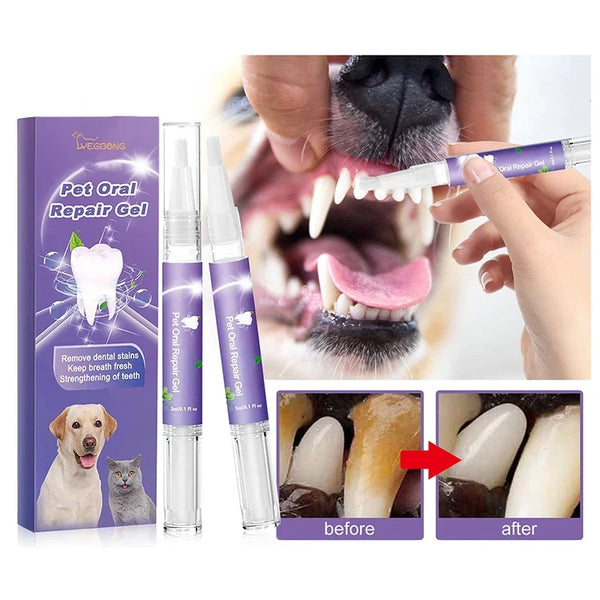 1/2PCS Pet Teeth Cleaning Tools Pet Grooming Toothbrush Cleaning Kit Tartar Remover Tartar Scraper Dog Dental Stain Cleaning Pen