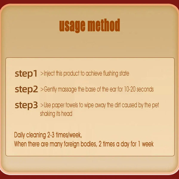 Dog Ear Cleaning Solution Pet Ear Wash Ear Cleaning Solution Drops Effective Pet Ear Care Products Itching Relief Liquid With