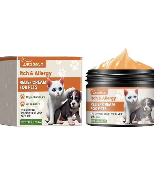 Pet Allergy And Itch Relief Cream For Dogs Cats Skin Health Care Cream 50g Skin Yeast Infections Ringworm Rashes