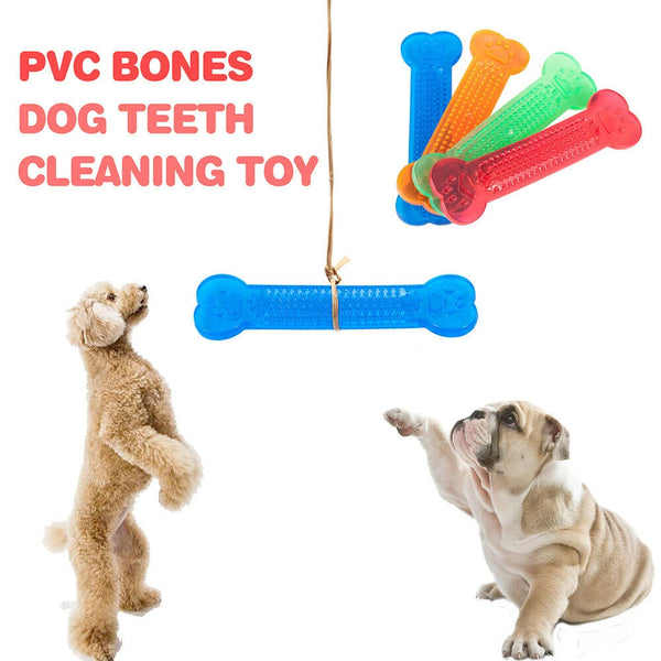 Pet Dog Chew Toys Rubber Bone Toy Aggressive Chewers Dog Toothbrush Doggy Puppy Dental Teeth Care For Dog Pet Accessories