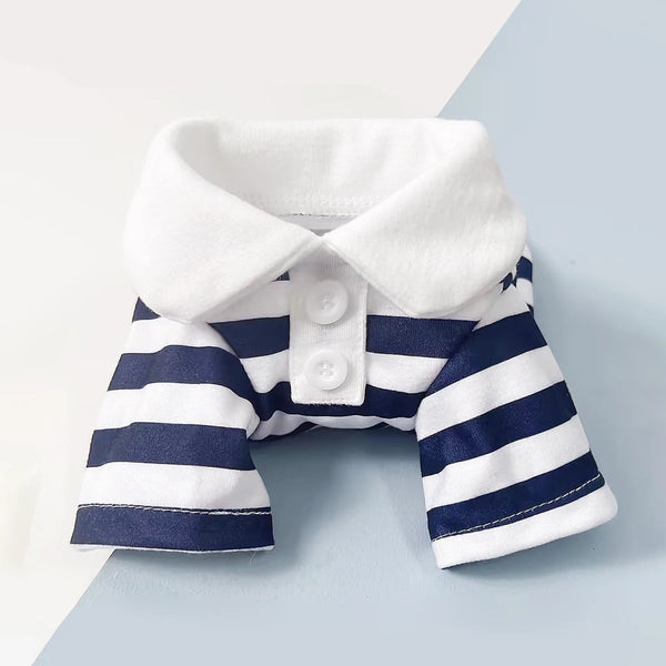 Dog Clothes Teddy York Shire Polo Shirt Summer Dress Striped Pet T-Shirt Dog Costume Soft Pullover Suit for Dog Puppy