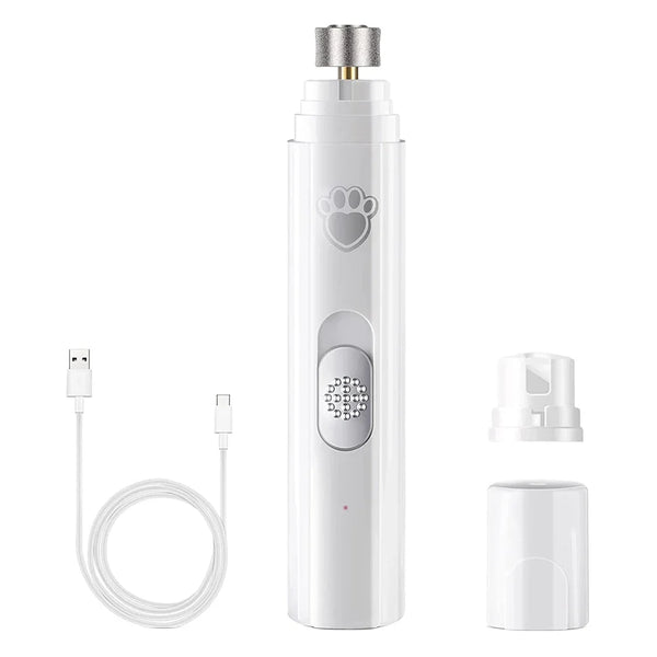 Electric Dog Nail Grinder Pet Nail Clipper USB Rechargeable Pet Nail Trimmers Painless with Polisher Wheel for Small/Large Pets