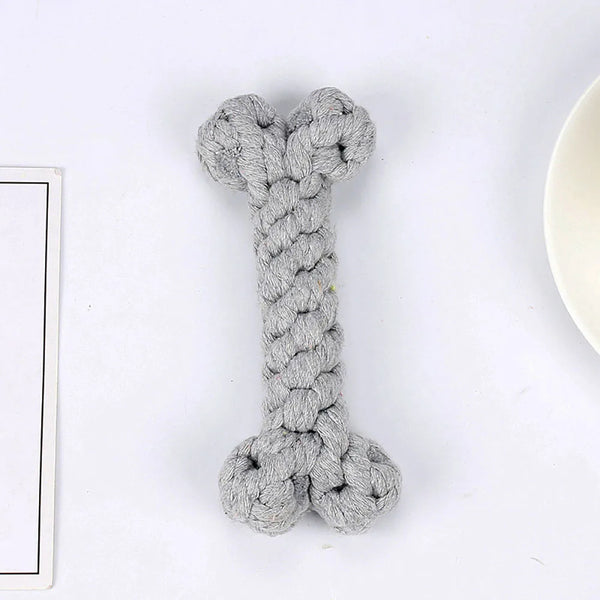 Dog Bones Toys Dogs Bite Resistant Teeth Cleaning Interactive Chew Toy for Small Large Cotton Pet Puppy Molar Toys Pets Products