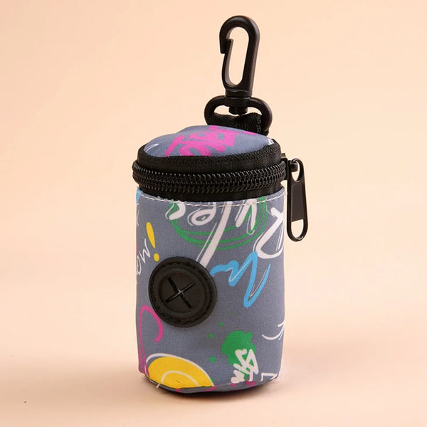Hanging Dog waste Dispenser with Zipper Cute
