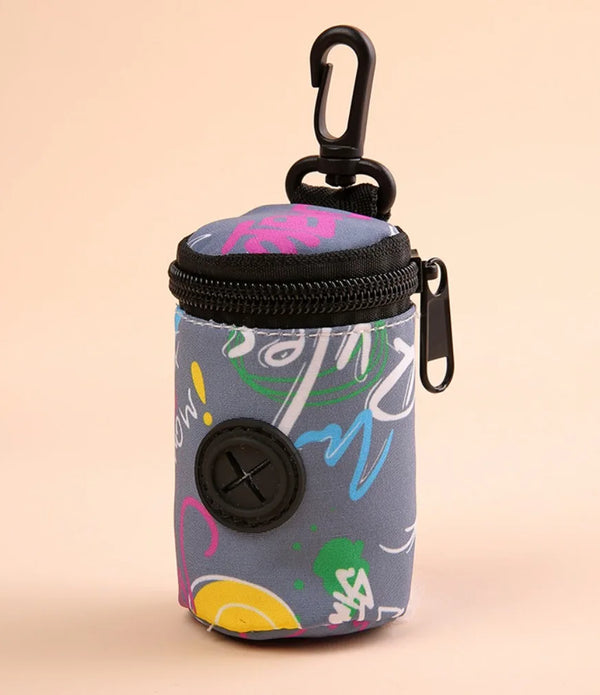 Hanging Dog waste Dispenser with Zipper Cute