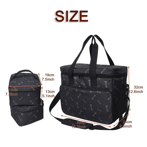 2024 Pet Travel Bag A Set of Thickened Comfortable Multi-functional Luggage Dog Bag Backpack Pet Bag