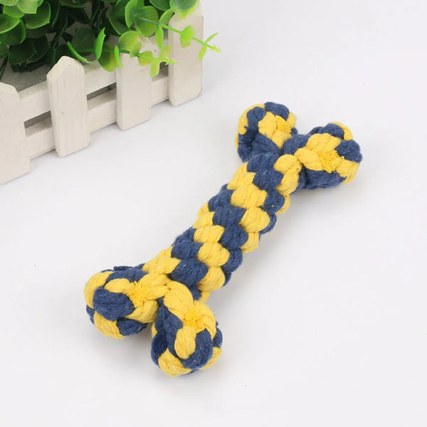 Dog Bones Toys Dogs Bite Resistant Teeth Cleaning Interactive Chew Toy for Small Large Cotton Pet Puppy Molar Toys Pets Products