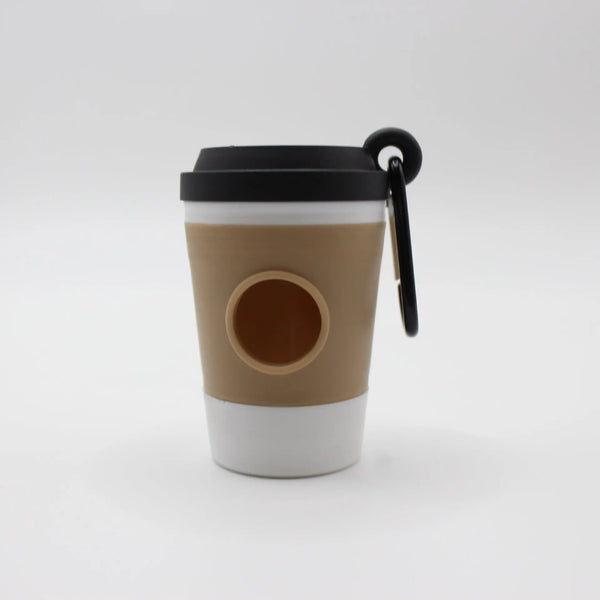 COFFEE Portable Dog Poop Bag Holder Trash Bags Dispenser Coffee Cup-shaped