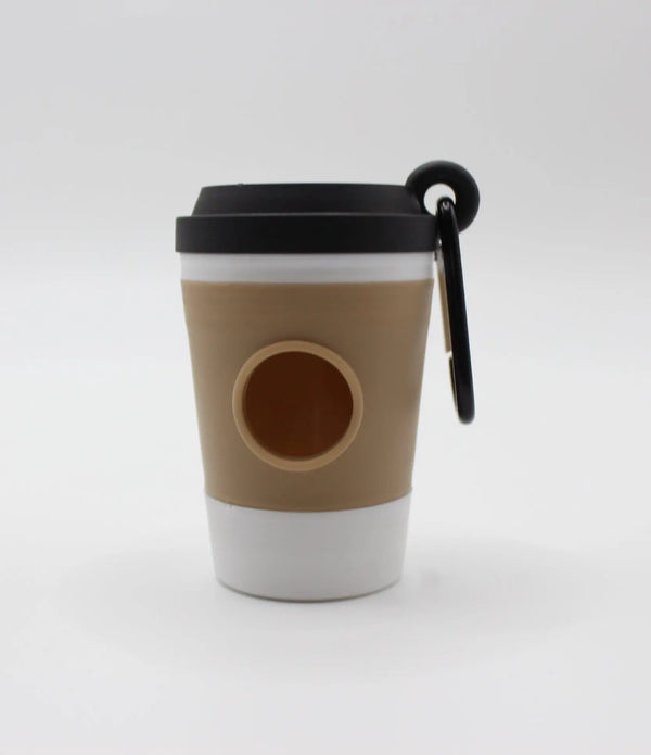 COFFEE Portable Dog Poop Bag Holder Trash Bags Dispenser Coffee Cup-shaped
