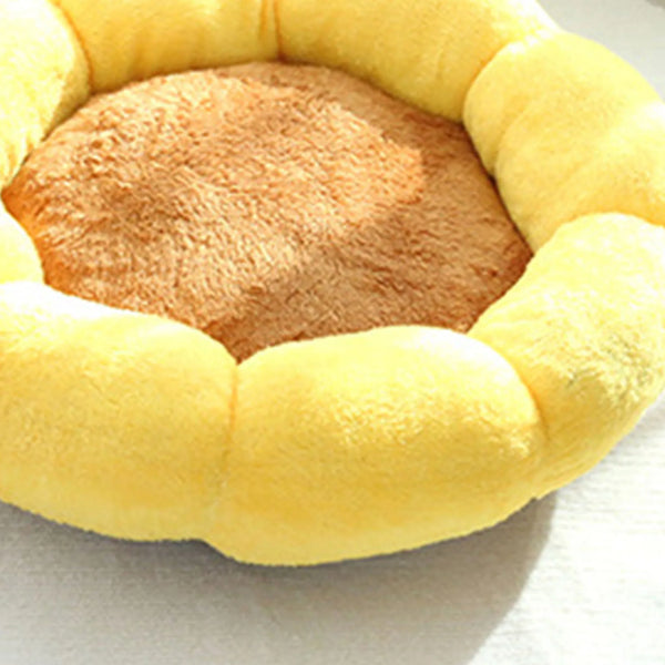 Flower Pet Bed Pet Bed Cute Flower Shape Soft Comfortable 360 Degree Support Round Dog Bed for Bedroom Living Room Small Dog Bed