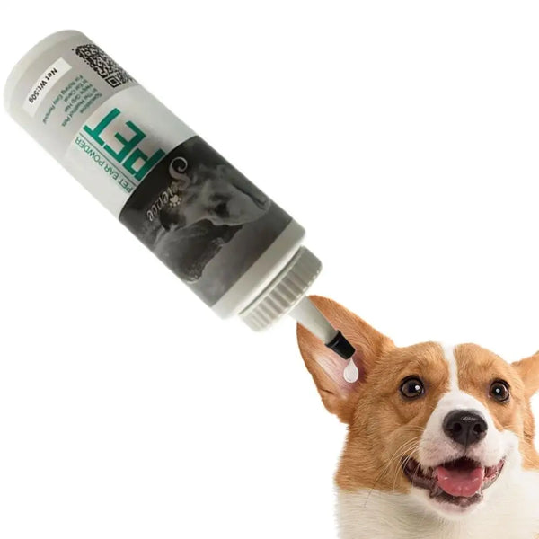 50g Painless Hair Removal Powder Pet Ear Powder for Dogs and Cats Pet Ear Health Care Easy to Remove Ear Hair Painless