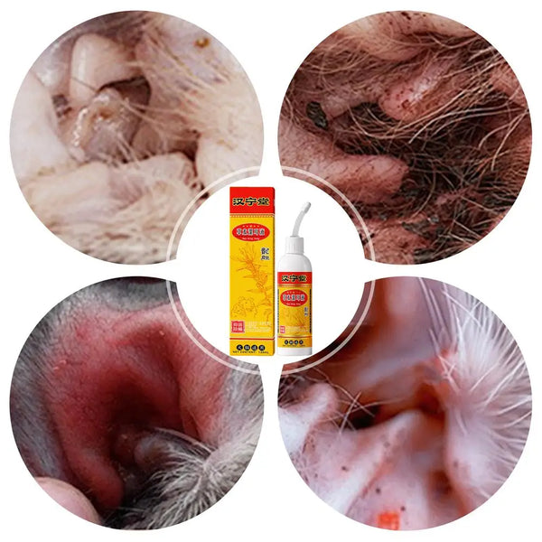 Dog Ear Cleaning Solution Pet Ear Wash Ear Cleaning Solution Drops Effective Pet Ear Care Products Itching Relief Liquid With