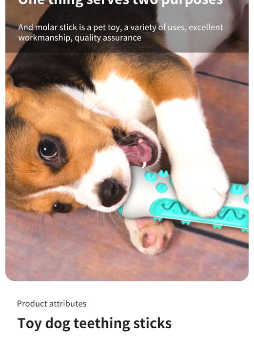 Dog Toy Teething Stick Chewable Teeth Cleaning Bones Dog Toothbrush TPR Safe Puppy Dental Care Cleaning Toys Supplies