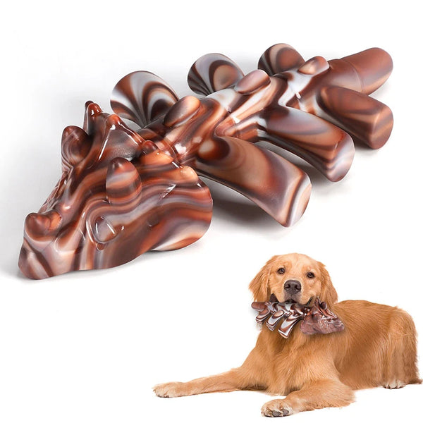 Large Durable Dog Chew Toys For Aggressive Chewers Tough Nylon Beef Flavored Pet Toys Puppy Bones Cleaning Teeth Supplies