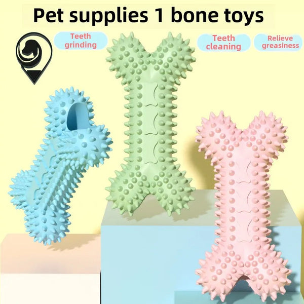 Pet Dog Toys Teething Stick Bone Molar Bones Resistant Bite Pet Products Supplies Dog Cat Interactive Play Chew Toy Accessories
